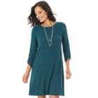 Women's Apt. 9&reg; Swing Dress, Size: Large, Dark Green