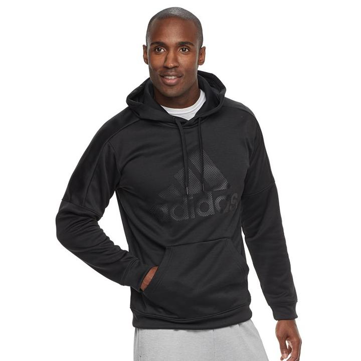 Men's Adidas Fleece Pullover Hoodie, Size: Xl, Oxford