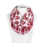 Women's Zoozatz Oklahoma Sooners Logo Plaid Infinity Scarf, Multicolor