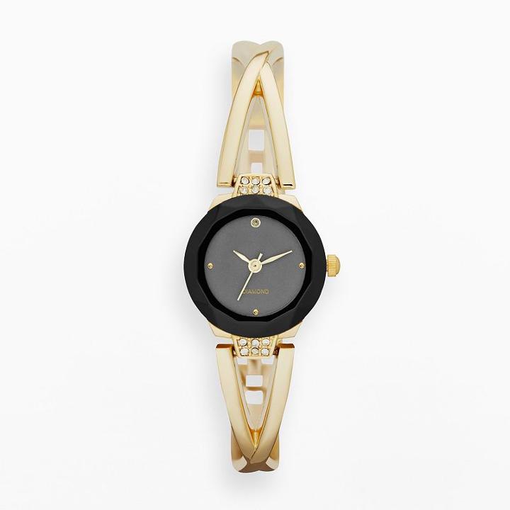 Women's Crisscross Half Bangle Watch, Size: Small