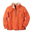 Boys 4-8 Carter's Sherpa-lined Half-zip Jacket, Boy's, Size: 8, Orange