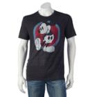 Men's Mickey Mouse Circles Tee, Size: Small, Grey (charcoal)