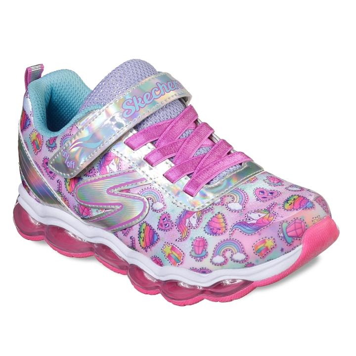 Skechers S Lights Glimmer Lights Sparkle Dreams Girls' Light Up Shoes, Size: 12, Yellow