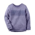 Girls 4-8 Carter's Lace Applique Pullover Top, Size: 4, Purple