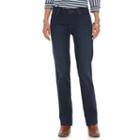 Women's Chaps Classic Fit Straight-leg Jeans, Size: 12 T/l, Blue