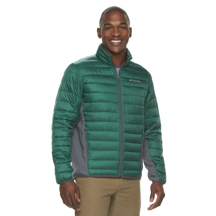 Men's Columbia Elm Ridge Hybrid Puffer Jacket, Size: Medium, Brown Over