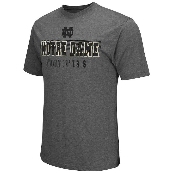 Men's Colosseum Notre Dame Fighting Irish Prism Tee, Size: Xl, Blue (navy)