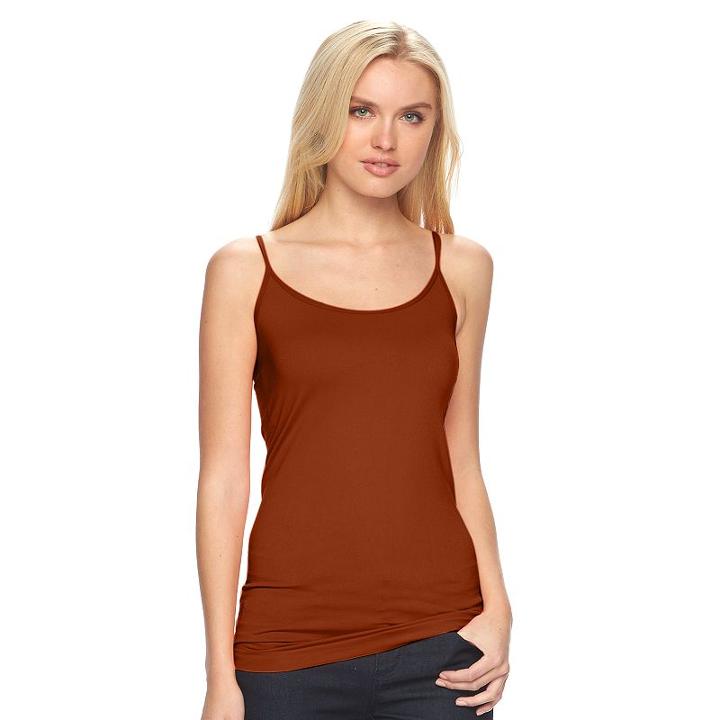 Women's Apt. 9&reg; Essential Seamless Camisole, Size: S/m, Med Brown