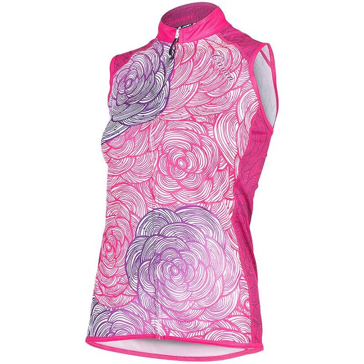 Women's Canari Asha Full-zip Cycling Tank, Size: Large, Pink