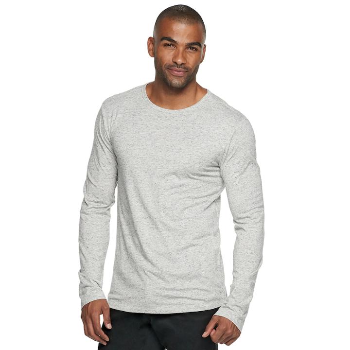 Men's Marc Anthony Essential Slim-fit Crewneck Sweater, Size: Medium, Med Grey