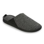 Dearfoams Women's Memory Foam Scuff Slippers, Size: Large, Black