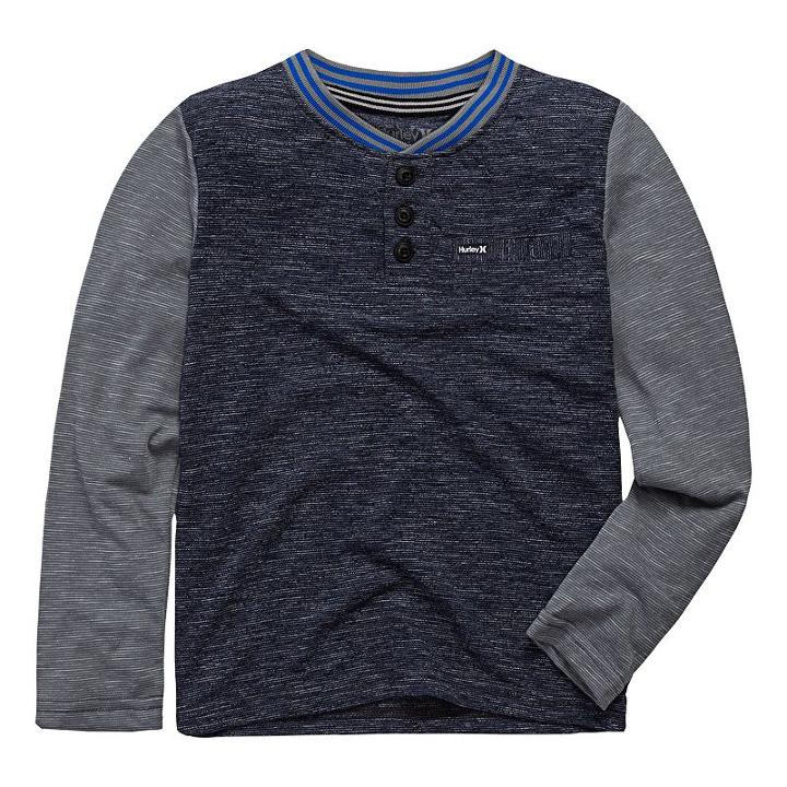 Boys 4-7 Hurley Raglan Henley, Size: 6, Turquoise/blue (turq/aqua)