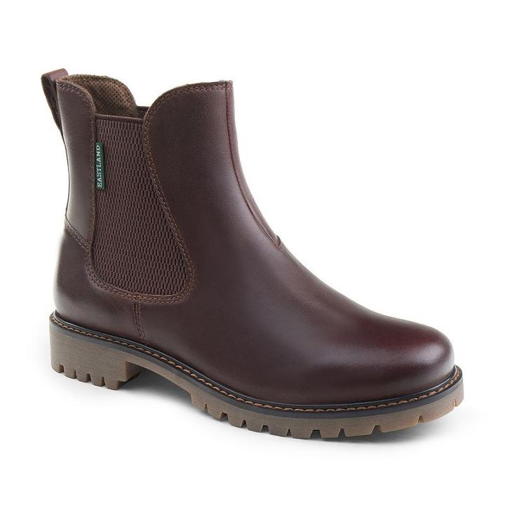 Eastland Ida Women's Leather Chelsea Boots, Size: Medium (11), Dark Beige