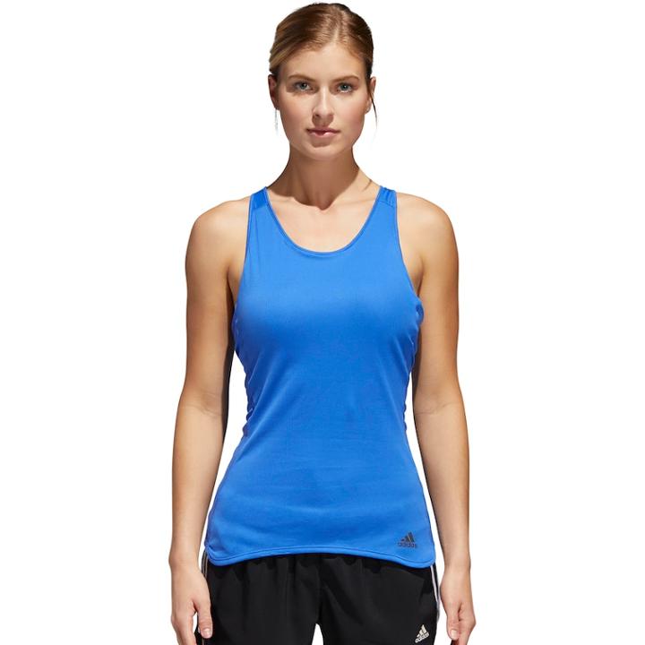 Women's Adidas Response Cup Running Tank, Size: Medium, Med Blue