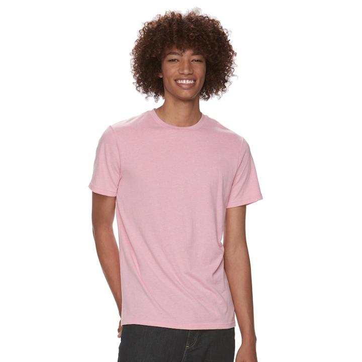 Men's Urban Pipeline&reg; Ultimate Heather Tee, Size: Large, Pink