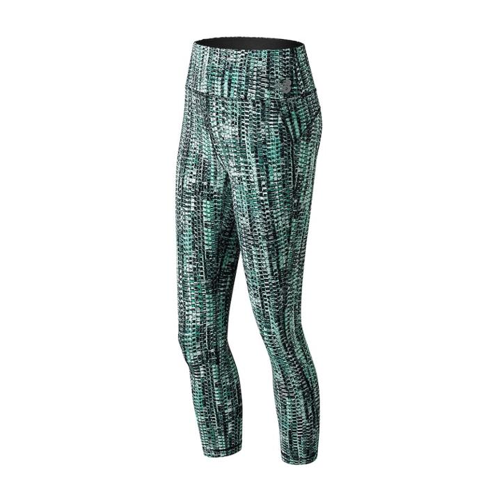 Women's New Balance Transform Print High-waisted Crop Leggings, Size: Small, Orange