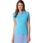 Women's Grand Slam Ruched Golf Polo, Size: Small, Blue Other