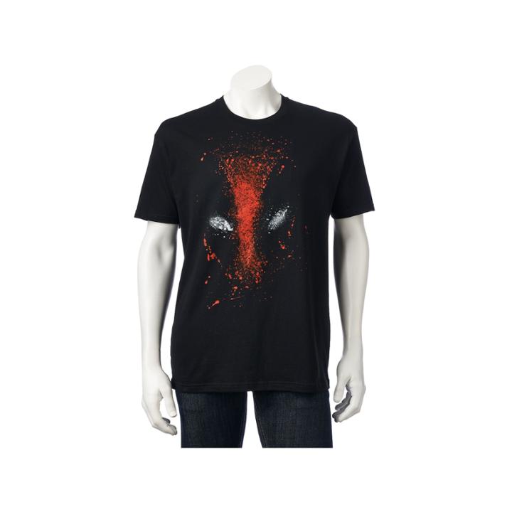 Men's Deadpool Hint Of Dead Tee, Size: Medium, Black