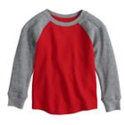 Toddler Boy Jumping Beans&reg; Thermal Raglan Top, Size: 5t, Med Red