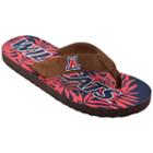 Men's Arizona Wildcats Tropical Flip-flops, Size: Medium, Med Beige