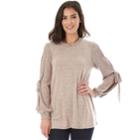 Juniors' Iz Byer California Split Sleeve Necklace Top, Teens, Size: Xl, Med Pink