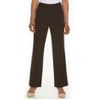 Women's Napa Valley Slimming Solution Straight-leg Pants, Size: 14 Short, Med Brown