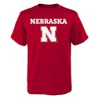 Boys' 4-18 Nebraska Cornhuskers Goal Line Tee, Size: 8-10, Dark Red