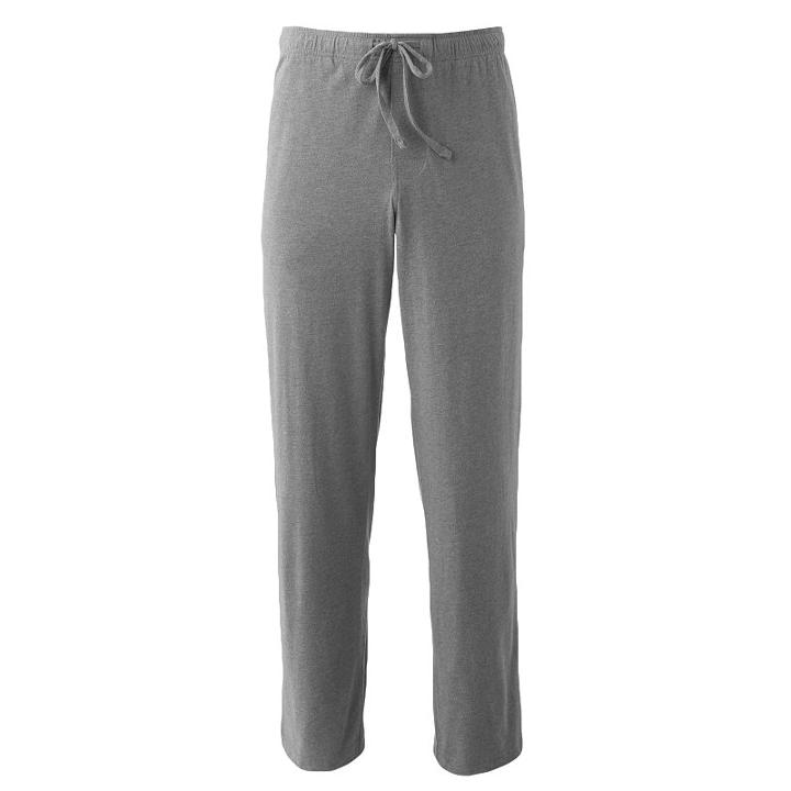 Big & Tall Croft & Barrow&reg; True Comfort Knit Lounge Pants, Men's, Size: 2xb, Dark Grey