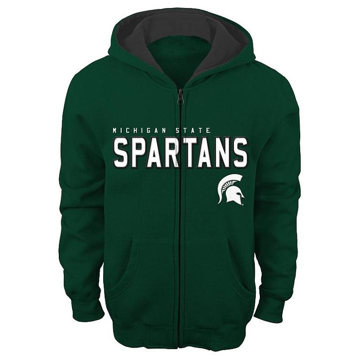 Boys 8-20 Michigan State Spartans Team Stated Hoodie, Boy's, Size: Xl(18/20), Green Oth