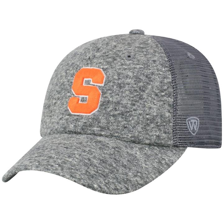 Adult Top Of The World Syracuse Orange Fragment Adjustable Cap, Men's, Med Grey