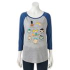 Juniors' Hey Arnold! Raglan Graphic Tee, Girl's, Size: Small, Dark Grey