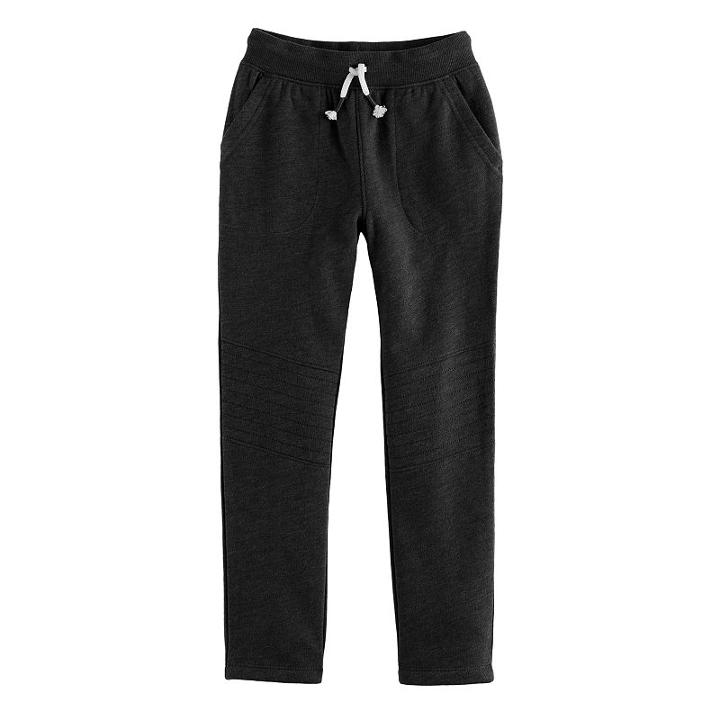 Boys 4-10 Jumping Beans&reg; Quilted Jogger Pants, Size: 5, Black