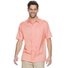 Men's Croft & Barrow Microfiber Button-down Shirt, Size: Large, Brt Pink