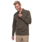 Men's Haggar&reg; Cool 18&reg; Pro Classic-fit Performance Polo, Size: Small, Med Brown