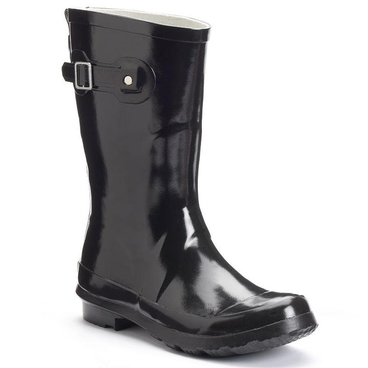 Western Chief Classic Women's Waterproof Rain Boots, Size: Medium (7), Black