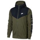 Men's Nike Full-zip Fleece Hoodie, Size: Xxl, Green
