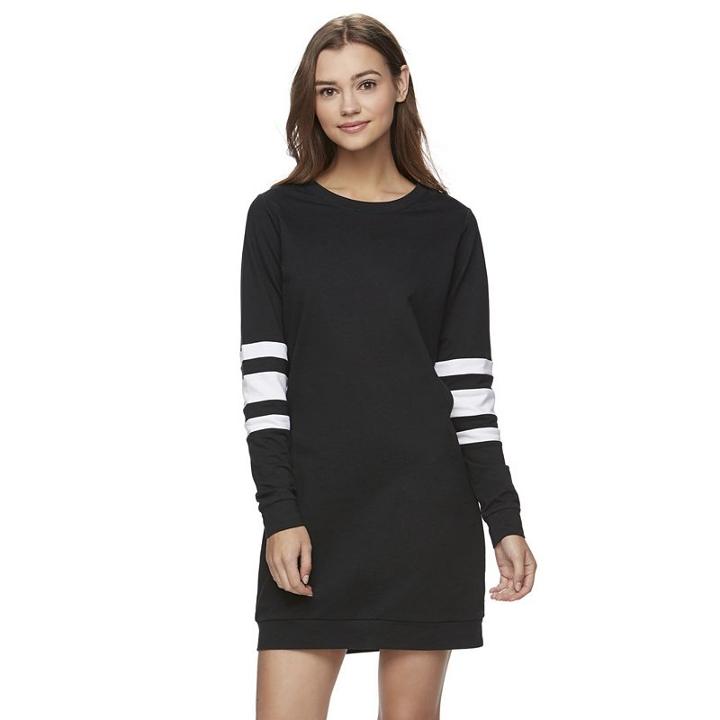 Juniors' Love, Fire Football Sweatshirt Dress, Girl's, Size: Small, Ovrfl Oth
