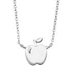 Sterling Silver Apple Necklace, Women's, Grey