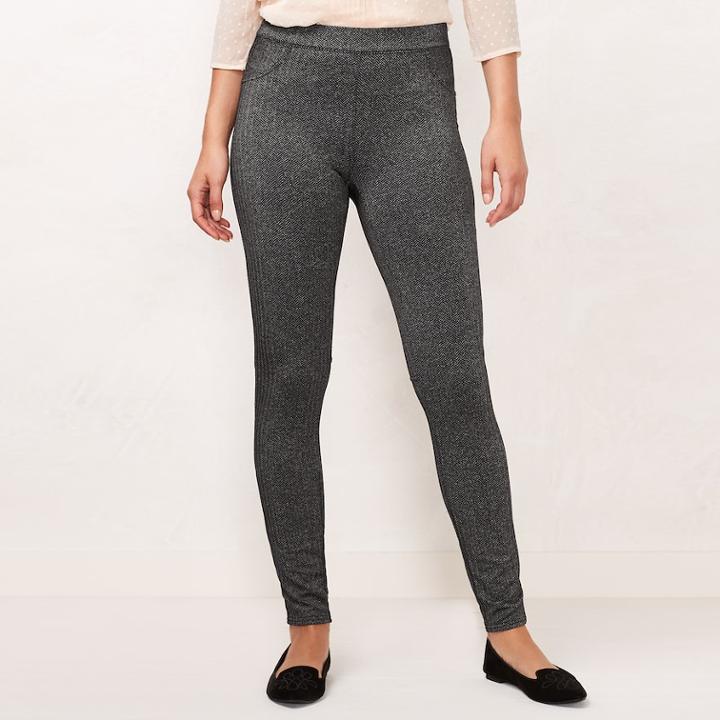 Women's Lc Lauren Conrad Pull-on Skinny Dress Leggings, Size: Xs, Black