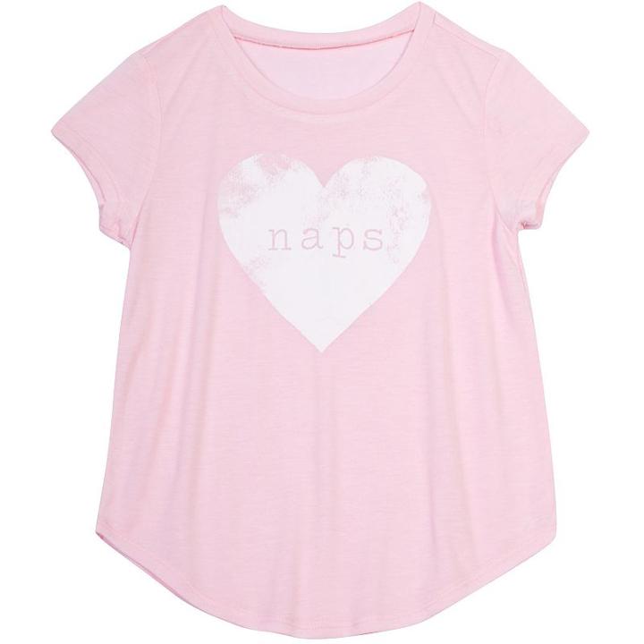 Girls 7-16 & Plus Size Harper & Elliott Curve Hem Graphic Tee, Size: Xl, Light Pink