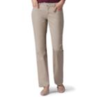 Women's Lee Relaxed Fit Straight Leg Jeans, Size: 8 - Regular, Beig/green (beig/khaki)
