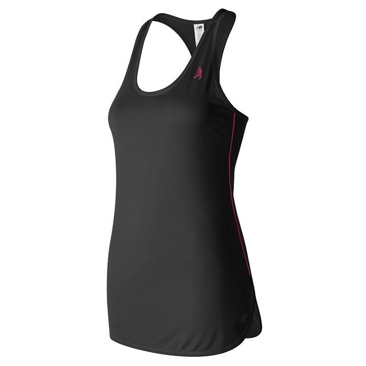 Women's New Balance Lace Up For The Cure Accelerate Running Tunic, Size: Large, Black