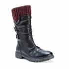 Muk Luks Macy Women's Water-resistant Boots, Girl's, Size: 8, Black