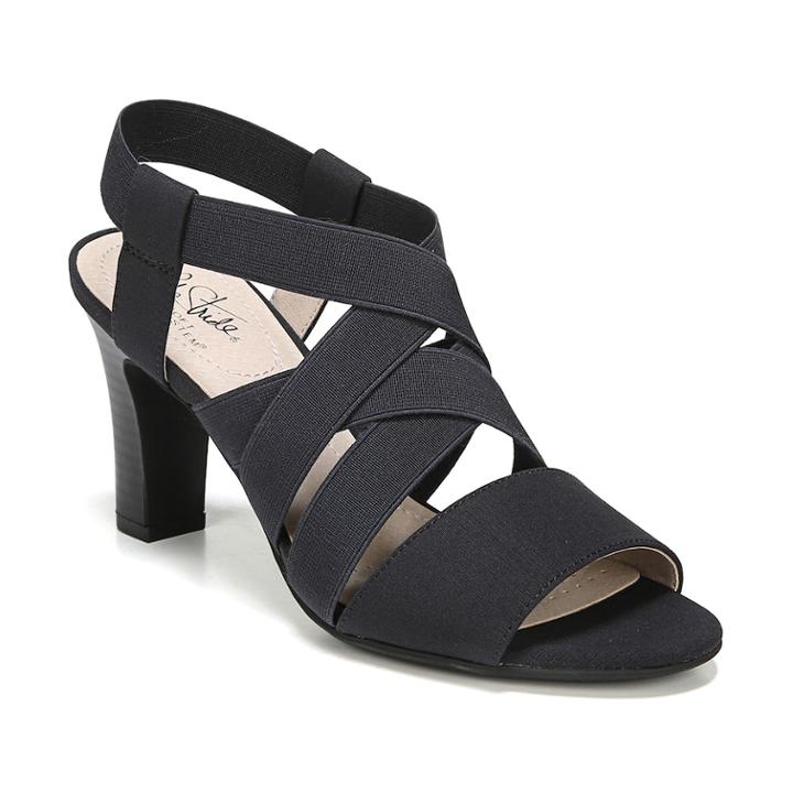 Lifestride Charlotte Women's High Heels, Size: 10 Wide, Blue
