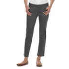 Petite Sonoma Goods For Life&trade; Twill Straight-leg Pants, Women's, Size: 14 Petite, Dark Grey