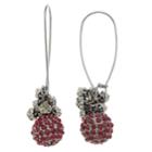 Simply Vera Vera Wang Simulated Crystal Ball Drop Earrings, Women's, Red