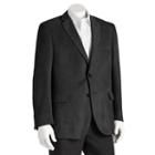 Men's Jean-paul Germain Classic-fit Microsuede Blazer, Size: 44 X-long, Black