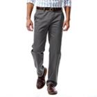 Men's Haggar&reg; Performance Cotton Slacks: Straight-fit Comfort Flex Waist Pants, Size: 30x30, Dark Grey