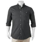 Big & Tall Sonoma Goods For Life&trade; Flexwear Modern-fit Poplin Button-down Shirt, Men's, Size: 3xb, Dark Grey