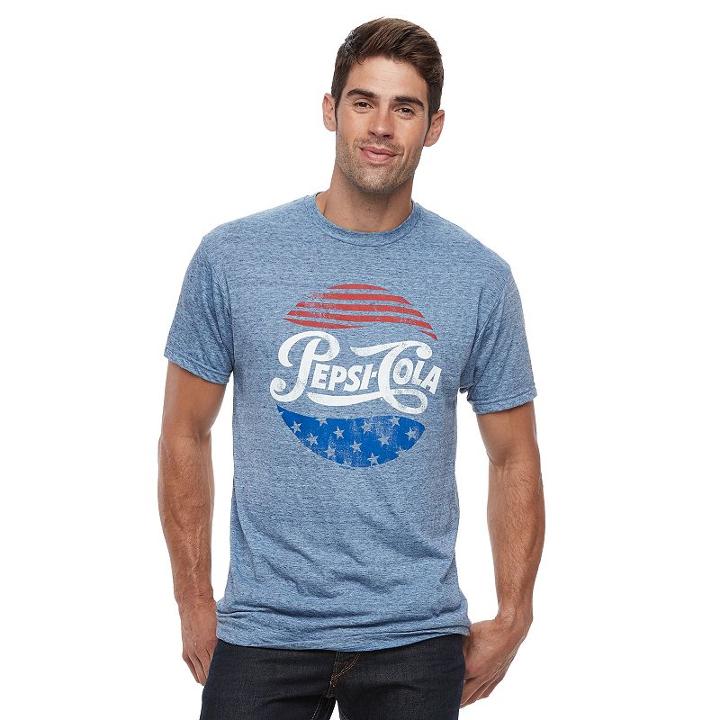Men's Pepsi Americana Tee, Size: Xl, Blue Other